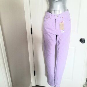Levi's womens 501 Original Fit Jeans - Lilac